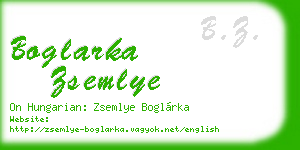 boglarka zsemlye business card