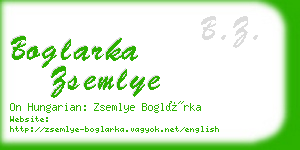 boglarka zsemlye business card